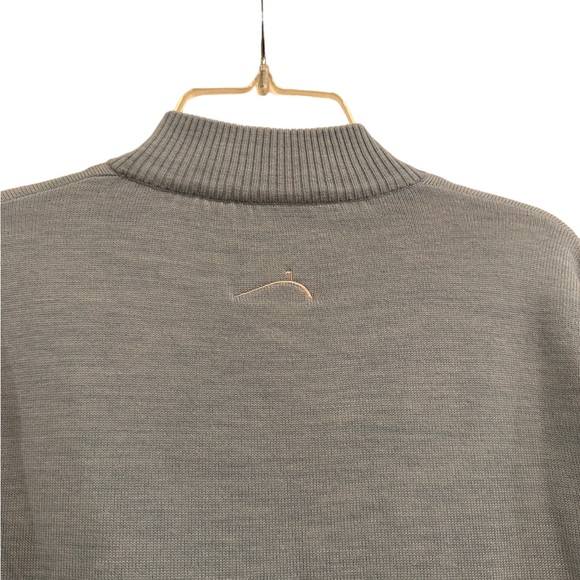 Peter Millar Marina Wool Women's Blue Quarterzip Soft Pullover Size Large - Picture 4 of 9